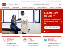 Tablet Screenshot of cedars-sinai.org